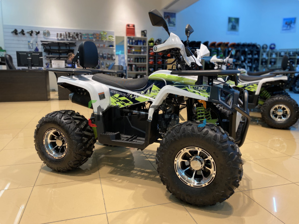 Квадроцикл детский Мотомир ATV ARMIS 125 белый/зелёный (машинокомплект) | Мототека